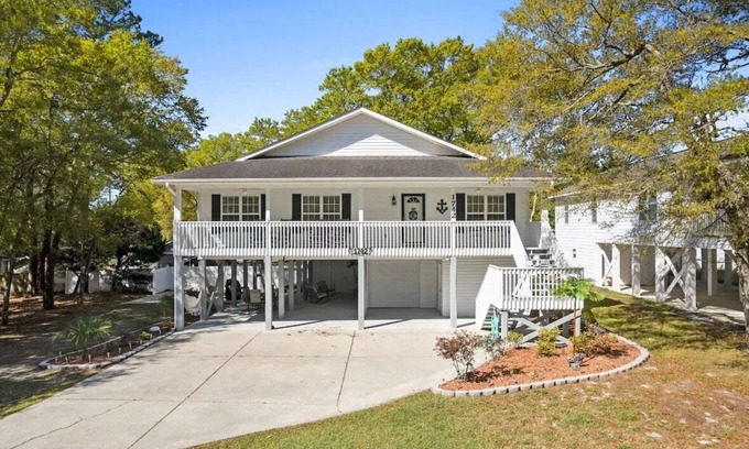 Ocean Isle Beach Casa | Paradise Retreat - close to Sunset Beach, Hot Tub, Dock