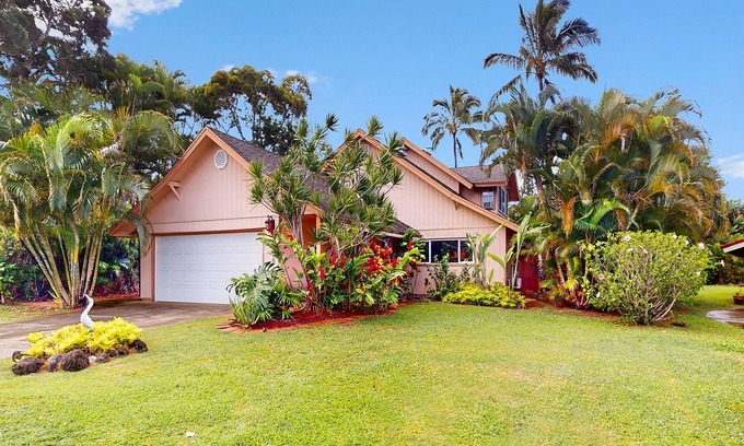 Princeville Casa | Peaceful Tropical Retreat Near Queens Bath