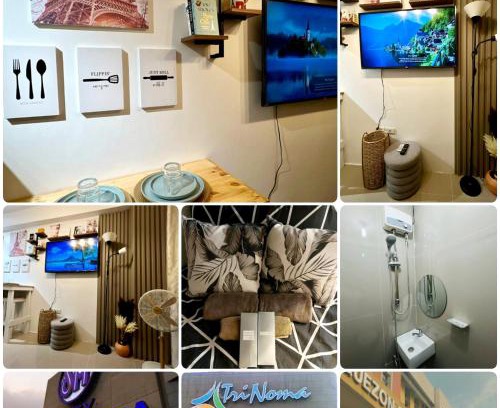 Project 8 Apartamento | Paris Theme Near Trinoma SM North LRT Roosevelt SNR Congressional Free Netflix Fast Internet