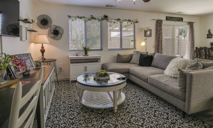Coachella Casa | Patio, Fire Pit: Family-Friendly Coachella Home!