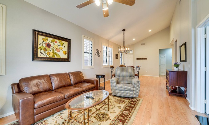 Mesa Casa | Patio, Grill & Pool Access: Cozy Arizona Retreat!