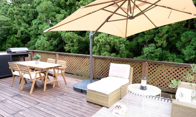 Futo Cabaña | Peaceful 2BRhouse w/ natural Onsen, Spacious outdoor garden, 15minfrom staby car
