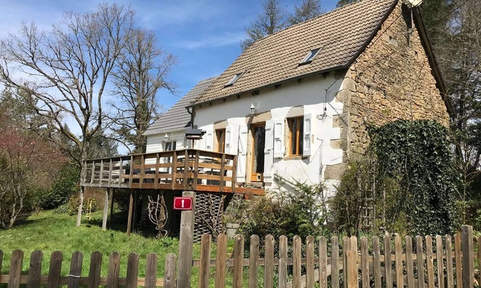 Auriac Casa | Casa Vacacional en Auriac con Piscina