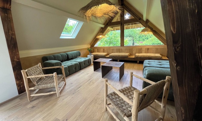 Bertreville-Saint-Ouen Casa | Peaceful gite in the heart of nature with suspended terrace 15min from the sea.