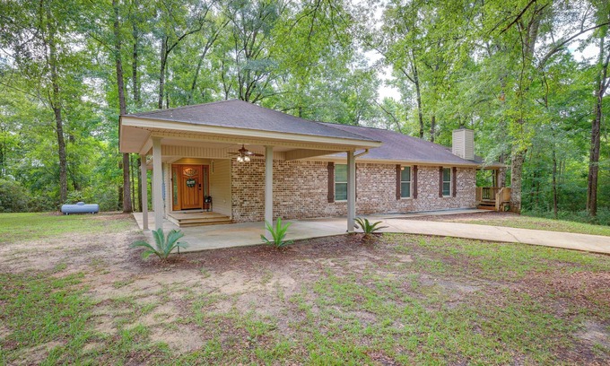 Lucedale Casa | Peaceful Lucedale Hideaway on Private Acerage!