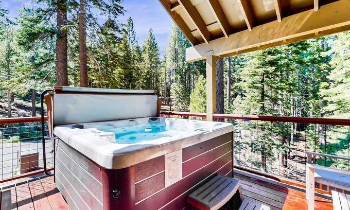North Upper Truckee Casa | Peaceful Mountain Getaway w/ 3 Decks & Hot Tub, Near Slopes, Hiking & Lake
