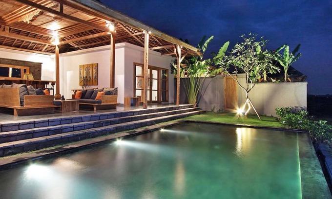 East Selemadeg Villa | Tranquila villa de 3 dormitorios con piscina privada y cocina totalmente equipada.