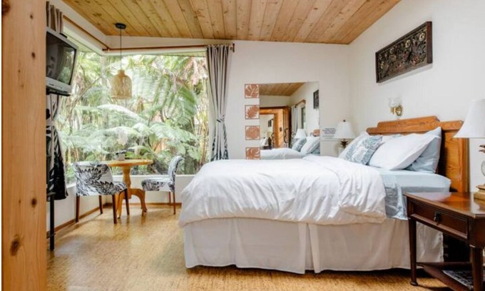 Volcano Cabina | Peaceful Volcano lodge with a hot tub