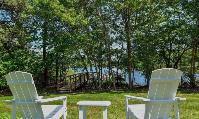 West Dennis Casa | Peaceful Waterfront Home w Private Dock!