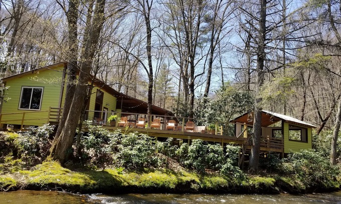 Laurel Fork Casa | Pebble Creek 23acrs Retiro Mágico Laurel Fork Stream-Sleep 16 Bodas / Reunión