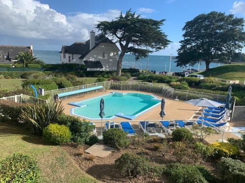 Benodet Apartamento | Penfret - Appt avec piscine, vue mer, plage à 50m