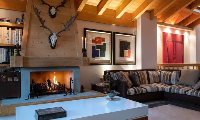 Villars-sur-Ollon Condominio | Penthouse Au Pied des Pistes |Terrasses + Cheminée