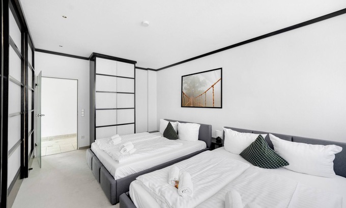 Gladbach Apartamento | Penthouse für 12 Persoen mit Whirlpool