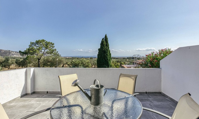 El Mas Bosca Apartamento | "Ático con vistas al mar en Roses" con vistas al mar, terraza y Wi-Fi