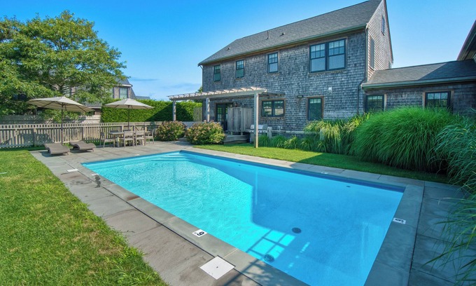 Nantucket Casa | Hermosa casa privada de 4 camas con piscina climatizada de agua salada