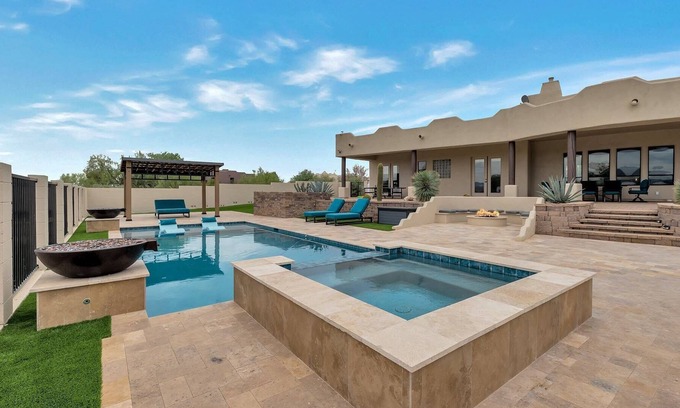 Rio Verde Foothills Casa | Perfect for families, Heated Pool & Spa, Basketball Court + Dog Friendly, Desert Paradise Views!