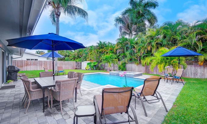 Wilton Manors Casa | Casa moderna remodelada en Wilton Manors / Fort Lauderdale - The Blue Crab House