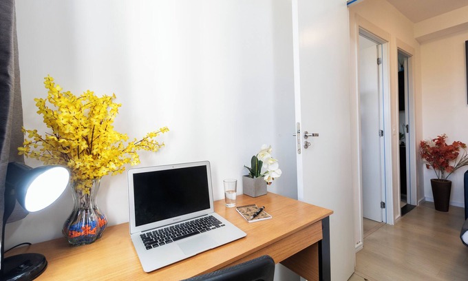Jardim Aeroporto Apartamento | Perto do Aeroporto com AC e Academia