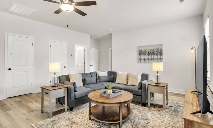 Greer Casa | Pet-Friendly 2BR Greer Home, King Beds & Fire Pit