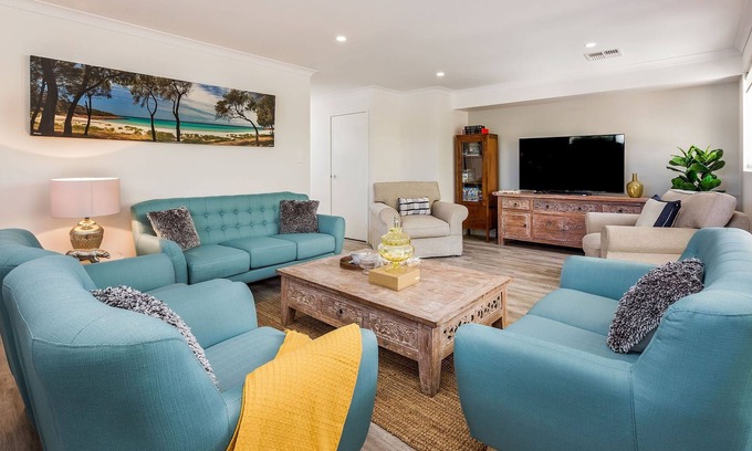 Marybrook Casa | Pet-friendly beachfront home: use the resort's swimming pool and full amenities