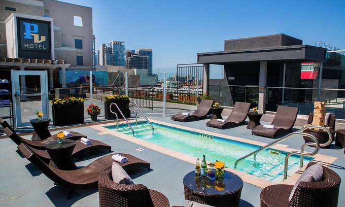 Little Italy Hotel | Pet-Friendly Boutique King Room Near County Trolley, Zoo and Harbor Views