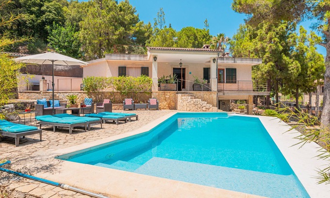 Mancor de la Vall Villa | Villa Ses Basses con vistas a la montaña, piscina y Wi-F, admite mascotas