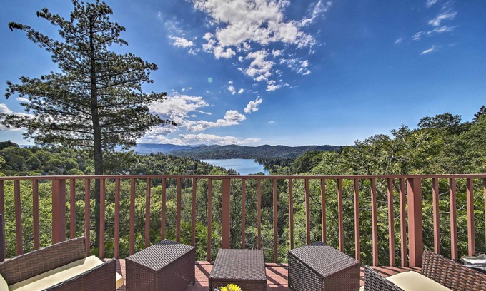 Lake Arrowhead Cabaña | Pet-friendly Home: Panoramic Mtn & Lake Views, A/C