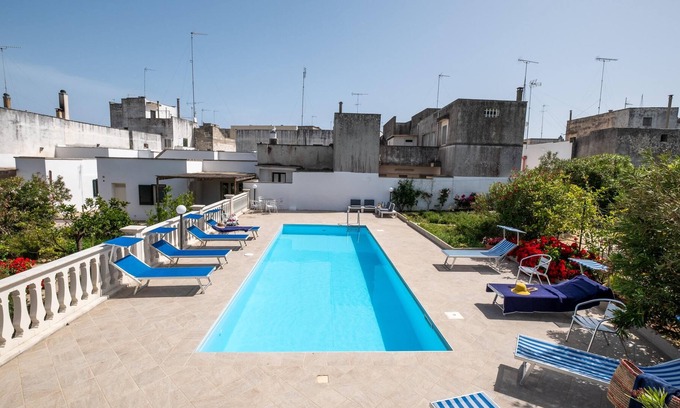 Uggiano la Chiesa Casa | Casa de vacaciones que admite mascotas Casa Papadia - Bilocale Oleandro con piscina y Wi-Fi
