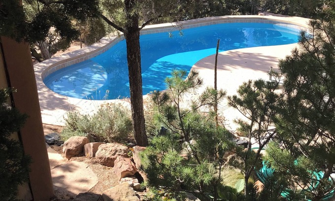 Santa Fe Casa | Pet friendly oasis near the Opera with stunning views! Private pool! n