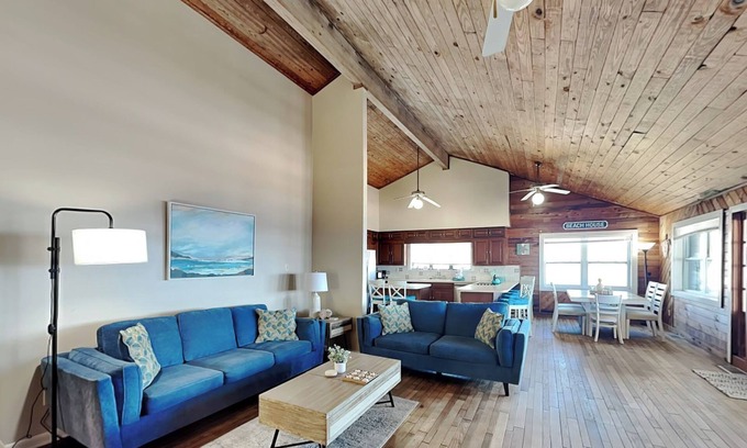 Vilano Beach Casa | Pet Friendly Oceanfront Beach House with Private Beach Access