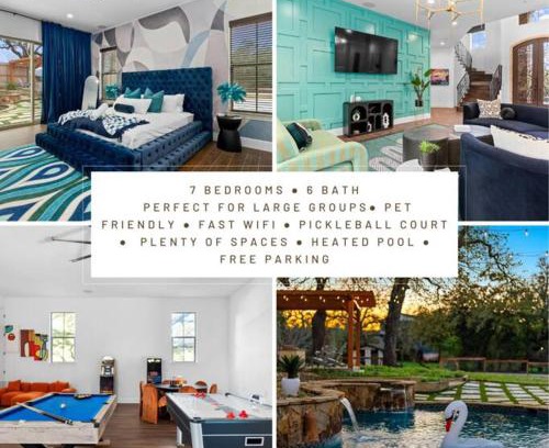 River Ridge Casa | Pet friendly Retreat in Austin with Pool-Backyard
