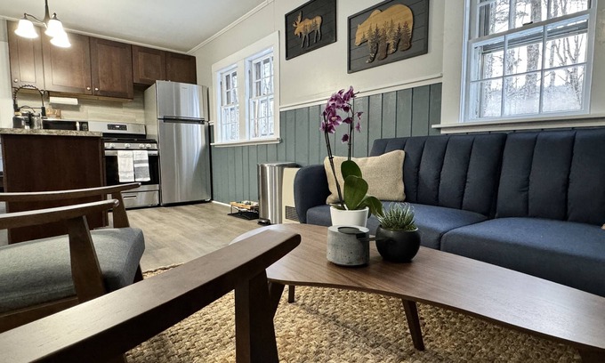 Bartlett Cabaña | Pet-friendly rustic ski cottage! NH Wooded Oasis, one mile to large Ski Resort!