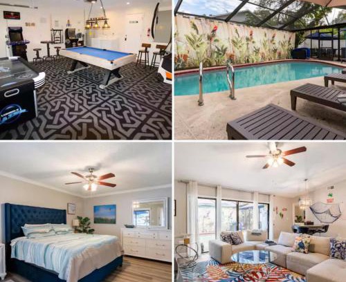 Palm Harbor Casa | PetFriendlySpaciousHomeByCrystalBeachGameRoomPOOL