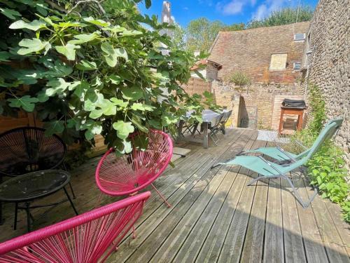 Saint-Regnobert-de-la-Cote-de-Nacre Casa | Petite vague - maison atypique avec terrasse