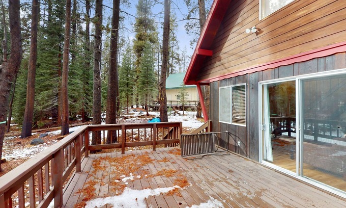 Pla-Vada Woodlands Cabina | Picturesque cabin with wood stove, deck, board games, & W/D - dog-friendly