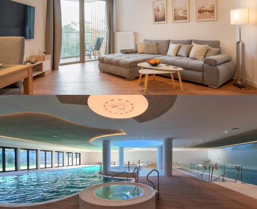 Pobierowo Apartamento | PINEA SKY PREMIUM apartament z widokiem na morze ze SPA i basenem przy plaży Pobierowo