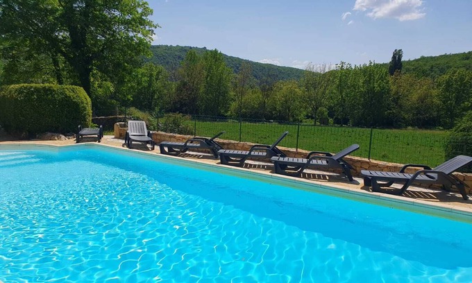 Tursac Casa | PICTURESQUE HOUSE 12 PERS private swimming pool without neighbors, view of the Vézère Valley
