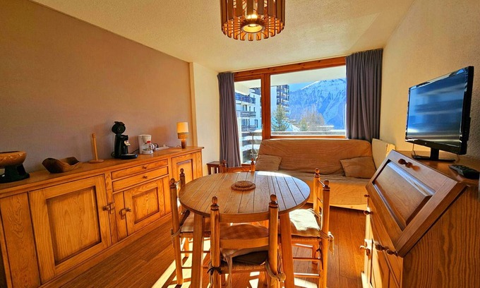 Plan Peisey Apartamento | Plan Peisey: Apto 2 hab 5 pers, acceso a pistas, mascotas permitidas