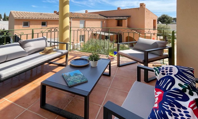 Bandol Apartamento | Plage du Capelan | Parking | Private entrance | Air-conditioned | Peace and quiet guaranteed