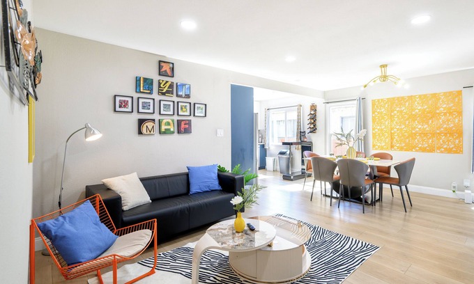 San Leandro Casa | Playful Modern 3BR Colors Vibes & Near Bart
