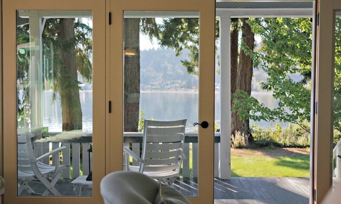Bainbridge Island Cabaña | Casas de playa agradable Casa de playa frente al mar de la isla de Bainbridge