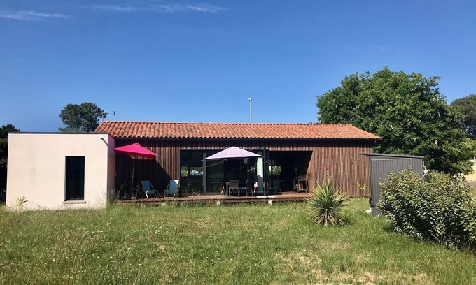 Maubuisson Casa | Pleasant modern air-conditioned villa - Lake 200m-12 sleeps -Maubuisson center