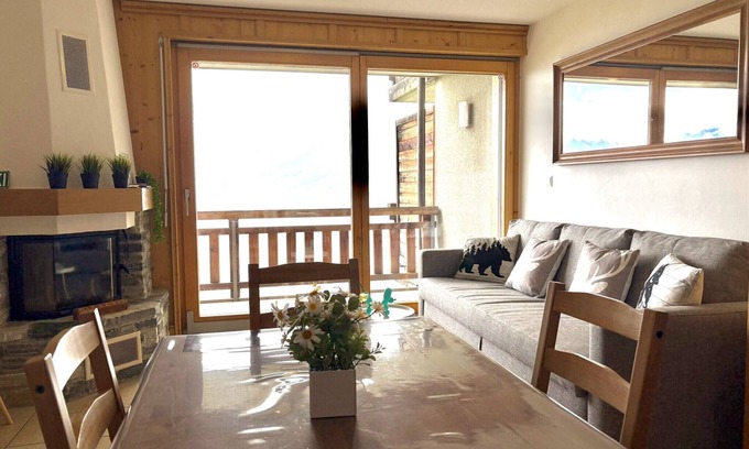 Veysonnaz Apartamento | Plein Ciel VA 022 - MOUNTAIN apartment 4 pers