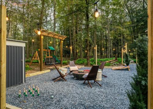 Locust Lake Village Casa | Pocono Lake Getaway Sauna Hot Tub Playground