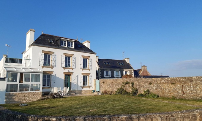 Primelin Casa | Finisterre Primelin Bourg Ideal vacaciones familiares 4 dormitorios vista al mar completo su