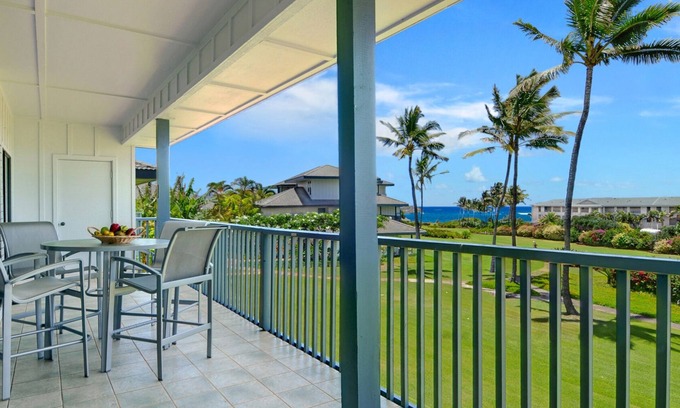 Poipu Condominio | Poipu Sands # 224: 2 BR / 2 BA condo en Koloa, capacidad para 4