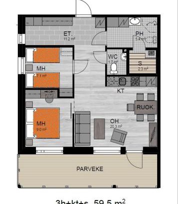 Yllas Apartamento | Polar Charm huoneistot H ja J