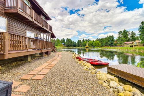 Pinetop-Lakeside Casa | Pond Access and Private Dock Lakeside Cabin