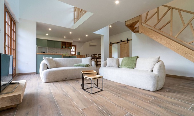 Pontenx-les-Forges Casa | Pontenx-les-Forges: Casa para 8 con Jardín y Aire Acondicionado