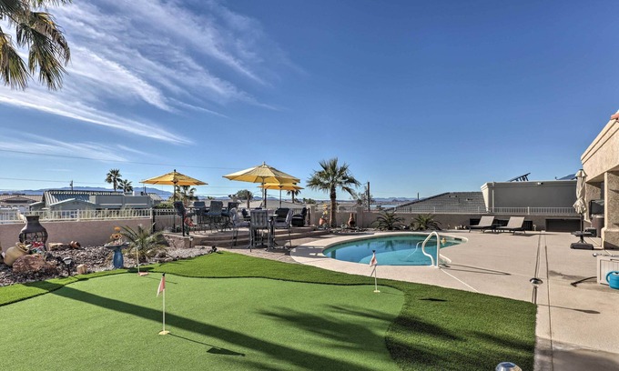 Lake Havasu City Casa | Pool & Lake Havasu Views: Gorgeous Desert Escape!